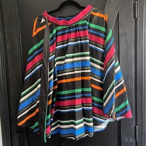 Multi color skirt with belt. Worn once.
